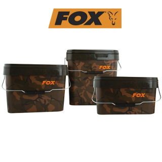 FOX Kbelík na krmení FOX CAMO SQUARE BUCKETS 10 l